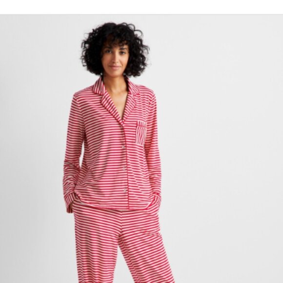 State of Day Women's Packaged Notched-Collar Pajama Top Multicolor Size XL 9708 - Picture 1 of 1